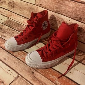Red High Top Converse